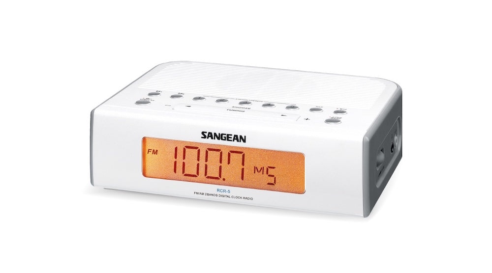 Sangean RCR5 Digital AM/FM Clock Radio Magnum Sound and Vision