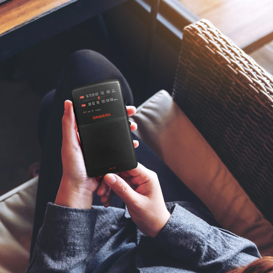 Sangean SR-35 AM / FM Pocket Radio, Black