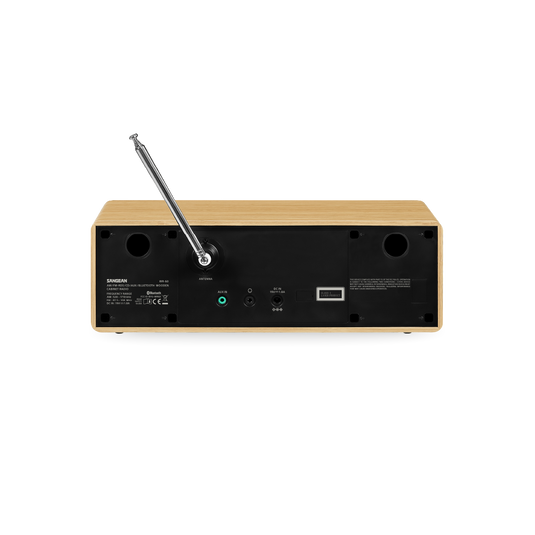 Sangean WR-60 AM/FM/CD/Bluetooth Wooden Cabinet Radio, Natural Maple