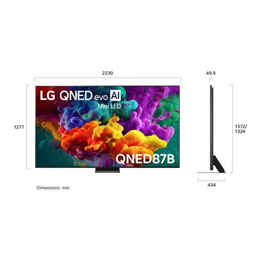 LG QNED evo AI Mini LED QNED87 100" 4K Smart TV (2026)