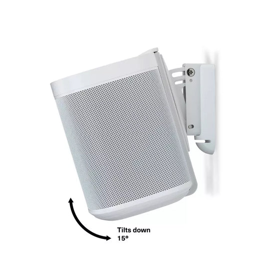 Flexson Wall Mount For Sonos One/Play1 White, Pair - Magnum Sound and Vision