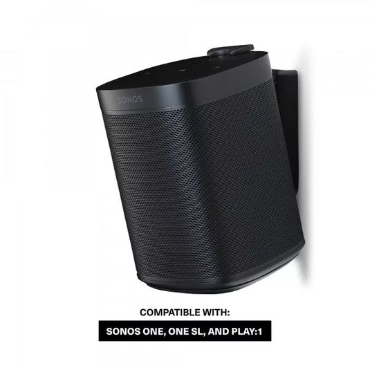 Flexson Wall Mount for Sonos One/Play1 Black, Pair. - Magnum Sound and Vision