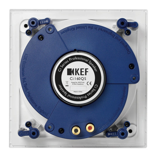 KEF CI160QS Ultra Thin Bezel 6.5'' Square In-Wall/Ceiling Speaker - Magnum Sound and Vision