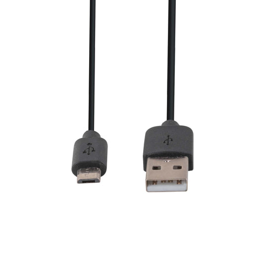 1.2m USB 2.0 Micro-B Male to USB-A Male Connectors Colour Black