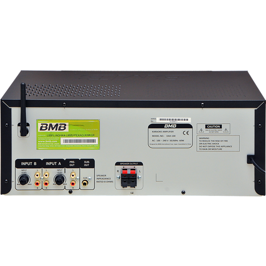 BMB DAH-100 200W Karaoke Mixing Amplifier with Bluetooth