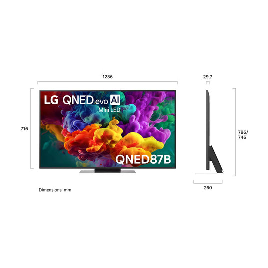 LG QNED evo AI Mini LED QNED87 55" 4K Smart TV (2026)