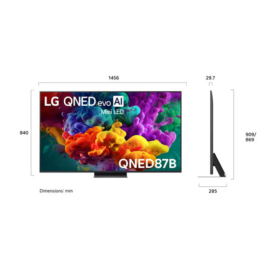 LG QNED evo AI Mini LED QNED87 65" 4K Smart TV (2026)