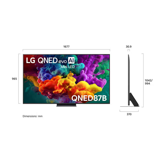 LG QNED evo AI Mini LED QNED87 75" 4K Smart TV (2026)