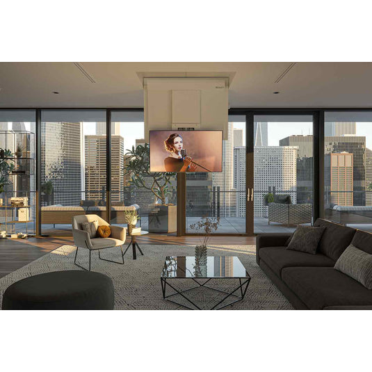 Nexus 21 Model CL-65e (Ceiling Flip-Down + Extend TV lift - For Up to 65'' TV)