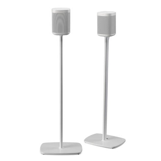 Flexson Floor Stand for Sonos One/Play1, White, Pair - Magnum Sound and Vision