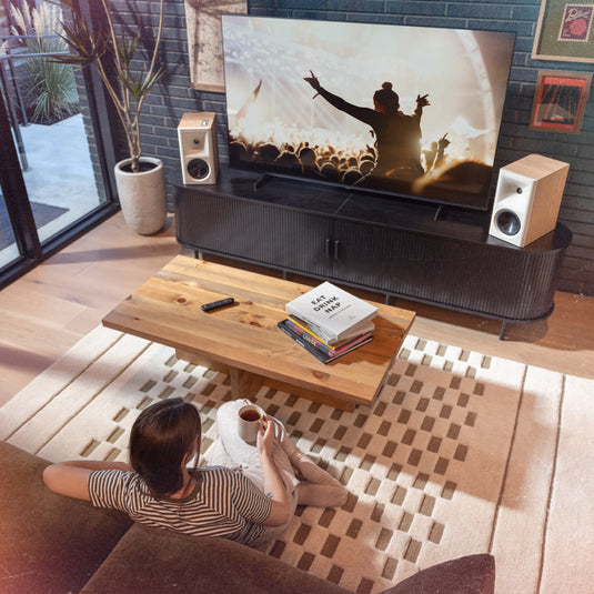 Klipsch The Fives II Dolby Atmos Powered Speakers (FREE Klipsch R-8SW Subwoofer valued at $599)
