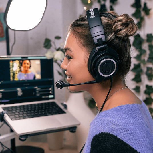 Audio Technica ATHM50XSTS Professional Streaming Headset, XLR & Stereo Jack Version