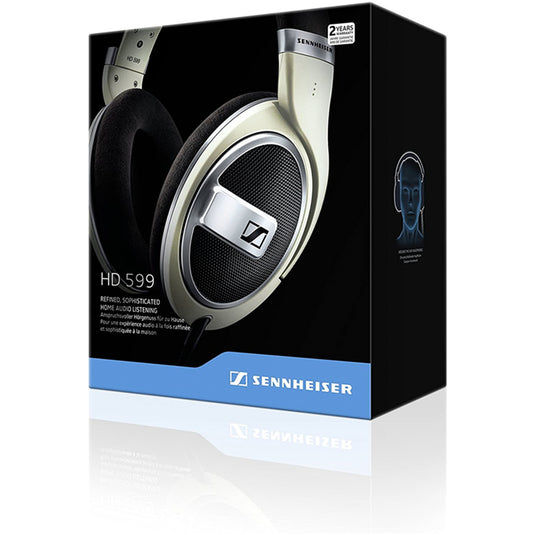 Sennheiser HD 599 Open-Back Wired Over-Ear Headphones - Ivory