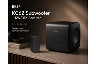 KEF KC62 Subwoofer and KW2 RX Receiver (for XIO Soundbar) Bundle