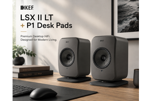 KEF LSX II LT + KEF P1 Desk Pad Bundle