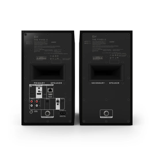 Klipsch The Fives II Dolby Atmos Powered Speakers (FREE Klipsch R-8SW Subwoofer valued at $599)