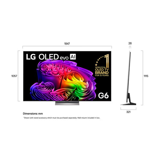 LG OLED evo AI G6 83" 4K Smart TV (2026)
