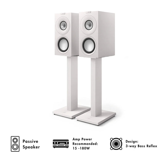 KEF Q Concerto Meta Bookshelf Speakers and KEF SQ1 Floor Stand Bundle
