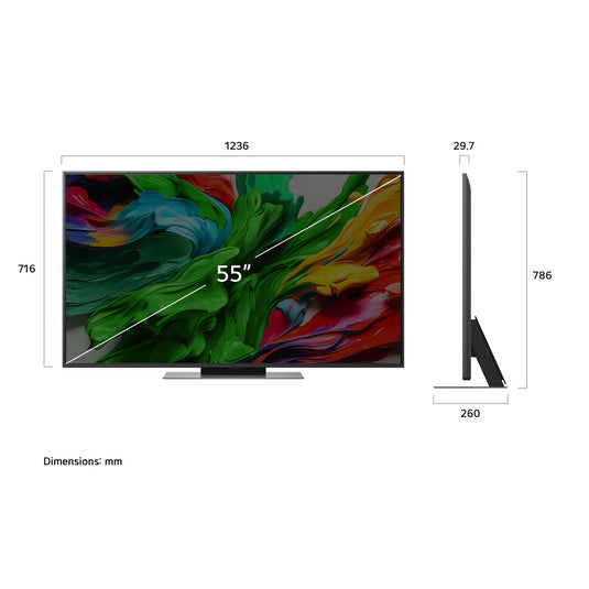 LG 55 Inch QNED evo AI Mini LED QNED86A 4K Smart TV