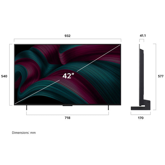 LG 42 inch OLED evo AI C5 4K Smart TV 2025