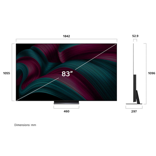 LG 83 inch OLED evo AI C5 4K Smart TV 2025