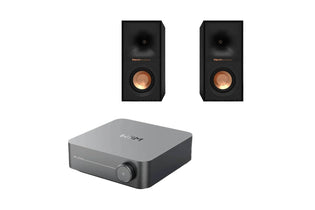 WiiM AMP + Klipsch R40M Bookshelf Speakers Pack
