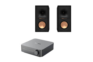 WiiM Amp + Klipsch R50M Bookshelf Speakers Pack