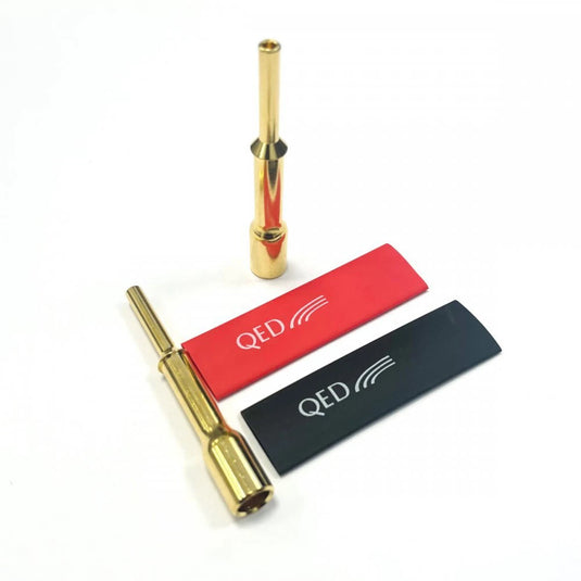 QED Maxi-Airlock with Heatshrink Banana Plugs - Pair