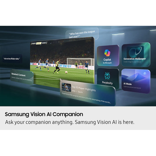Samsung 65" Micro RGB R95H 4K Samsung Vision AI Smart TV (2026)