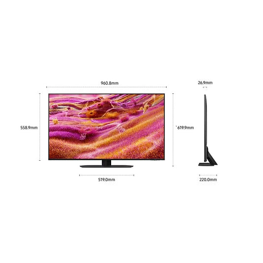 SAMSUNG 43" Neo QLED QN90F 4K Samsung Vision AI Smart TV (2025)