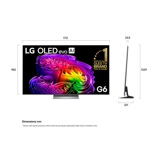 LG OLED evo AI G6 77" 4K Smart TV (2026)