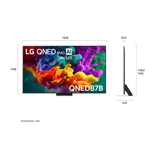LG QNED evo AI Mini LED QNED87 86" 4K Smart TV (2026)