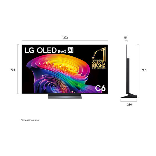 LG OLED evo AI C6 55" 4K Smart TV (2026)