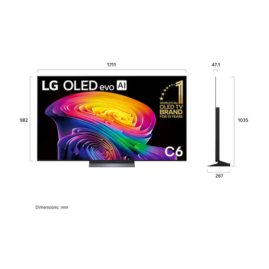 LG OLED evo AI C6 77" 4K Smart TV (2026)