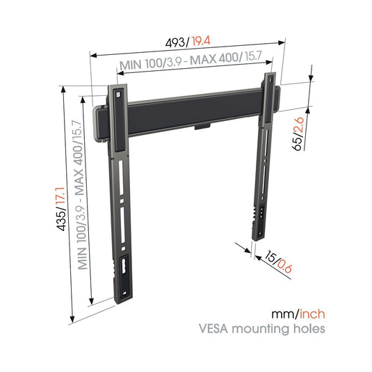Vogel's TVM 5405 Fixed TV Wall Mount (32-77", Max 75kg)