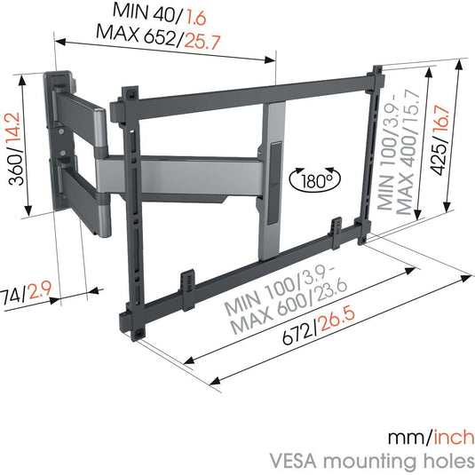 Vogels Elite Series Full Motion Mount 40 - 77" 45kg