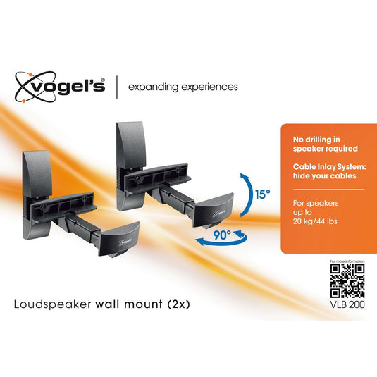 Vogels VLB 200 Speaker Wall Mounts, Pair