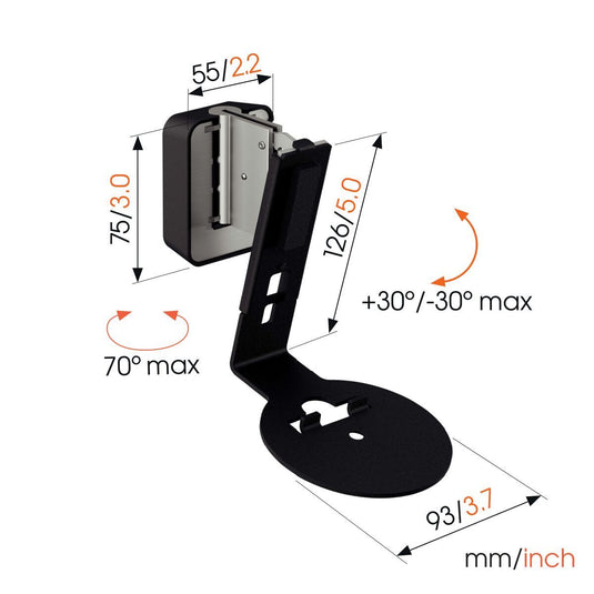 Vogel's SWM 4111 Sonos Speaker Wall Mount for Era 100, Single