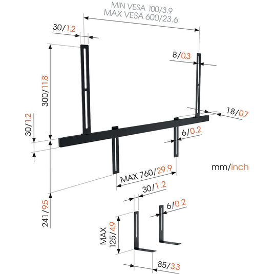 Vogels Universal Sound Bar Mount