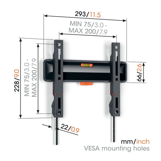 Vogel's TVM 3205 Fixed TV Wall Mount (19-50", Max 30kg)