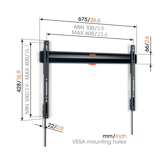 Vogels TVM 3605 Fixed TV Wall Mount (40"-100" / Max 75kg)