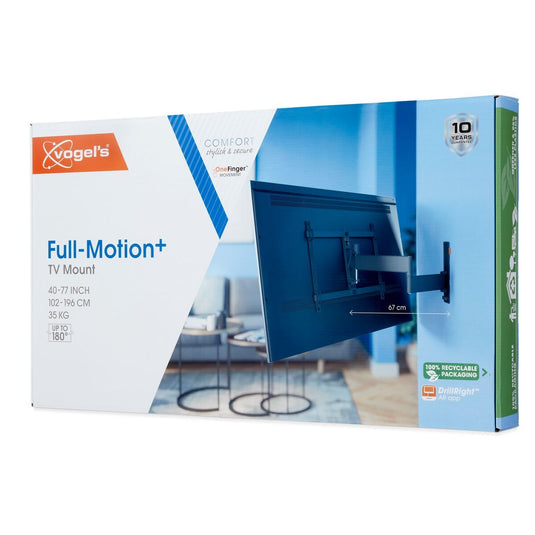 Vogels TVM 3645 Comfort Series Full-Motion TV Wall Mount, Black (40"-77" / Max 35kg)