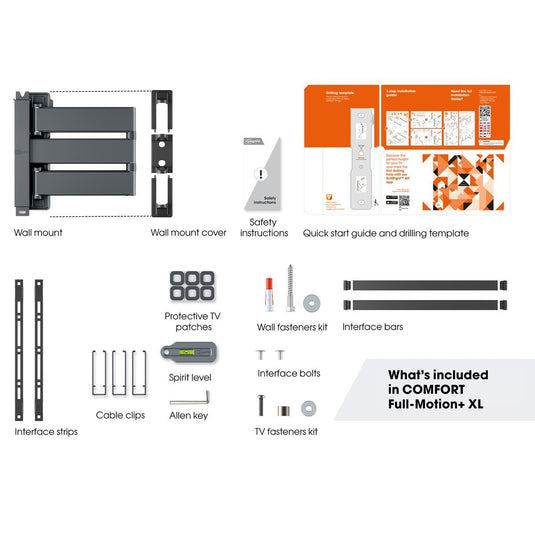 Vogel's TVM 3845 Full-Motion TV Wall Mount (55-100'', Max 55kg)