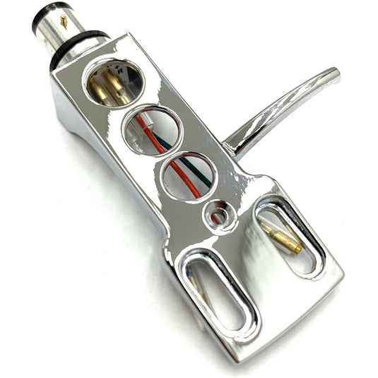 Ortofon Basic Headshell with Leadwires - Silver Chrome
