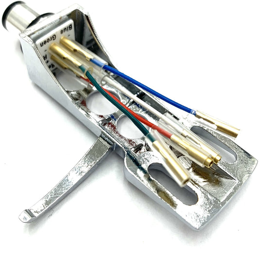 Ortofon Basic Headshell with Leadwires - Silver Chrome