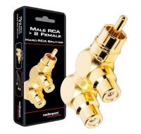 Audioquest Hard RCA Splitter Male RCA To 2 Female RCA