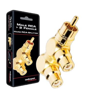 Audioquest Hard RCA Splitter Male RCA To 2 Female RCA