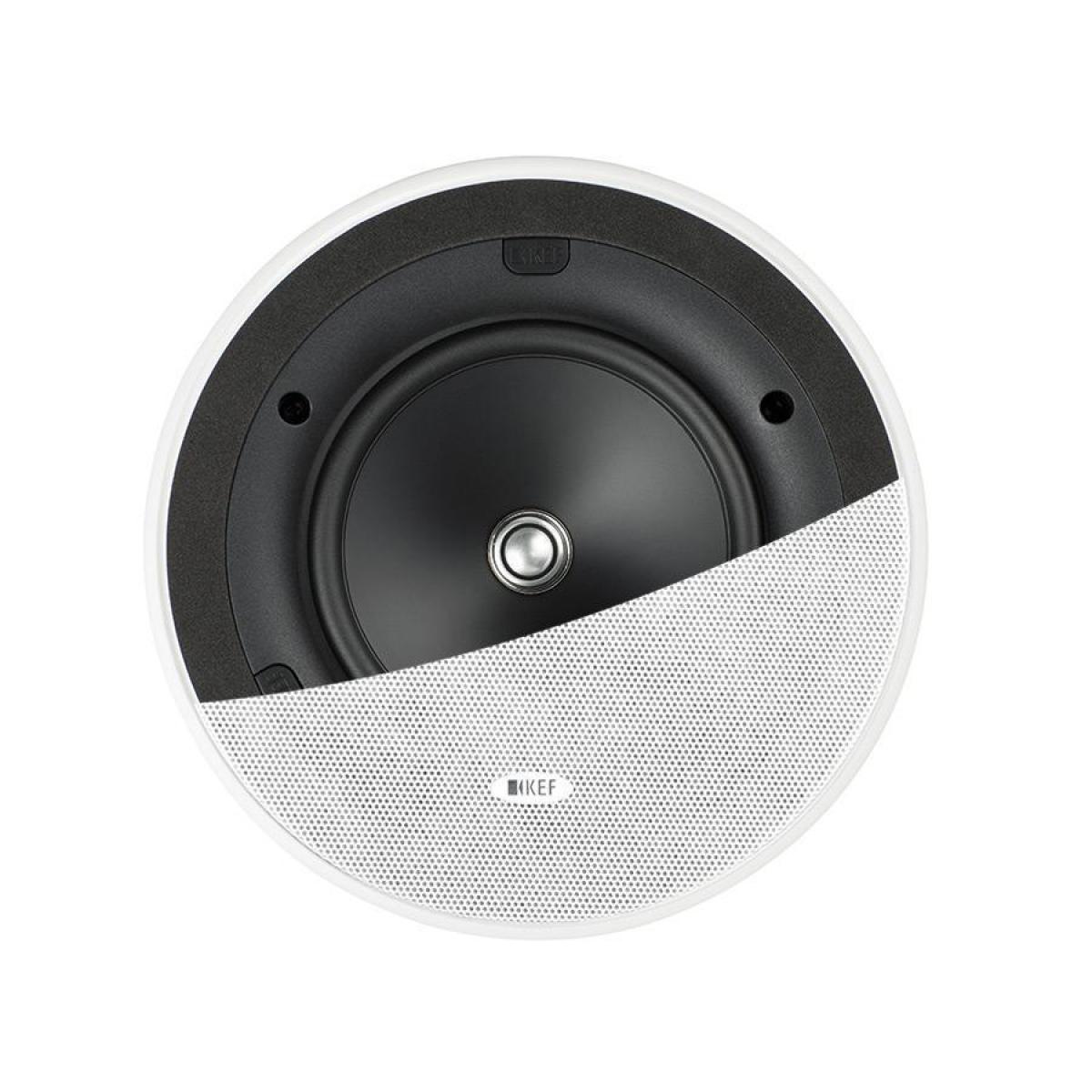 Single KEF CI200CR Round In-Ceiling Speaker Architectural Loudspeaker 